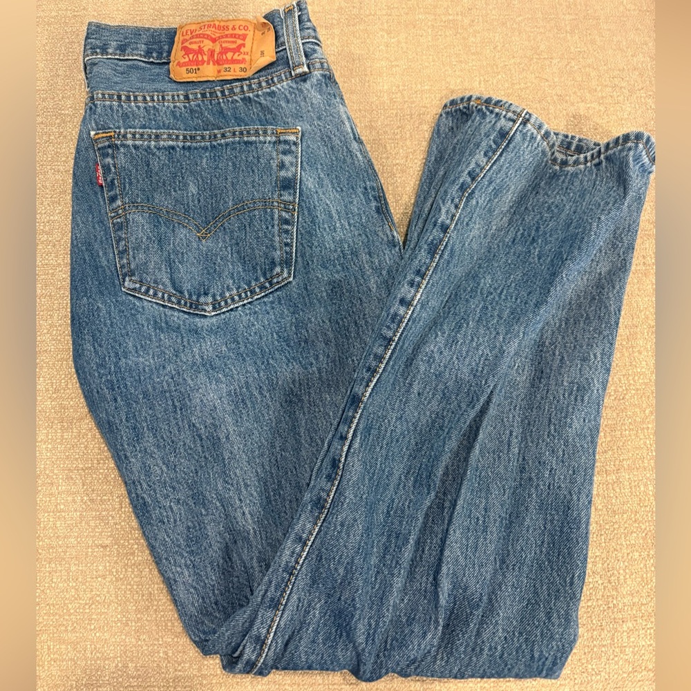 Levi's Classic Men’s Indigo Button Fly Jeans
